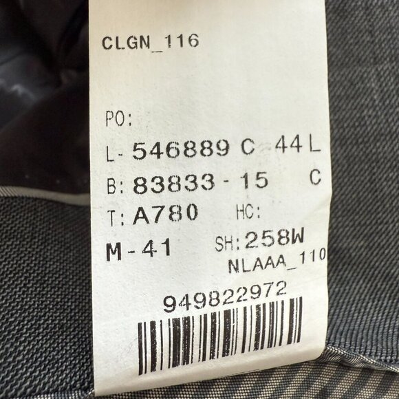 Michael Kors Wool Sport Coat Dinner Jacket Blazer Men 44L Gray Career Formal NWT - Picture 14 of 15